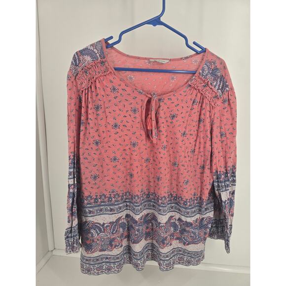 Womens XL blouse bundle colorful boho casual lot of 4 - Picture 2 of 4